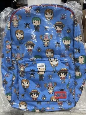 Funko Blue One Piece Character Print Backpack